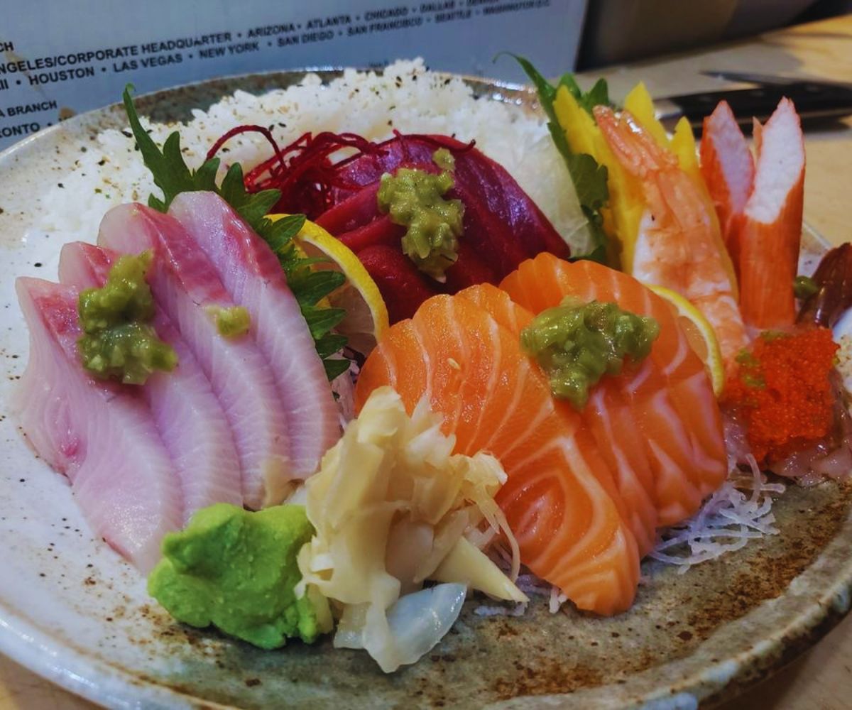 Yellowtail Sushi and Sake - Chirashi Bowl Sashimi