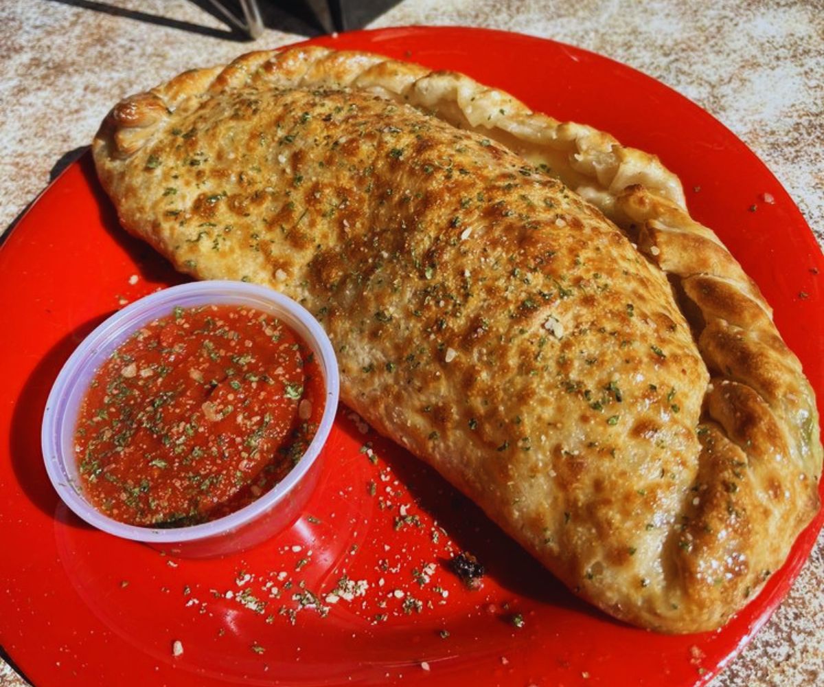 Red Zeppelin Pizza - Spicy Hawaiian Calzone