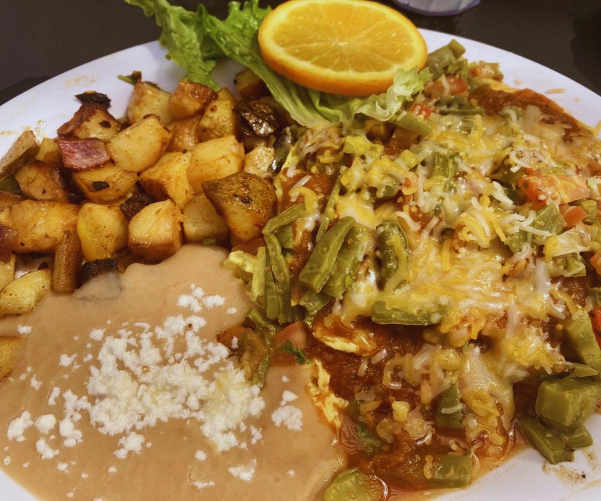 Downtown Cafe by JL - Huevos Rancheros with Nopales