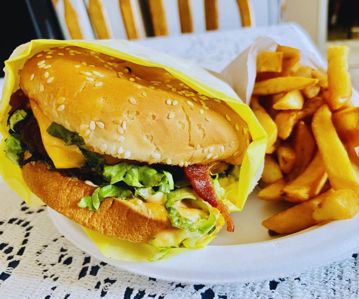 Phil's Charbroiled Burgers - Number 2 1/4 lb Cheeseburger & Fries