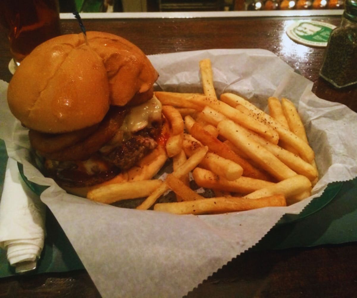 McGovern's Tavern - The "Rodeo" Burger with Fries
