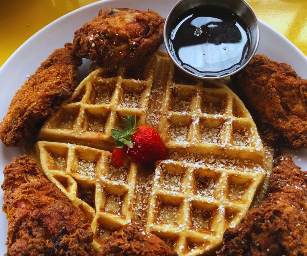 Up For Brunch - Chicken & Cornbread Waffles