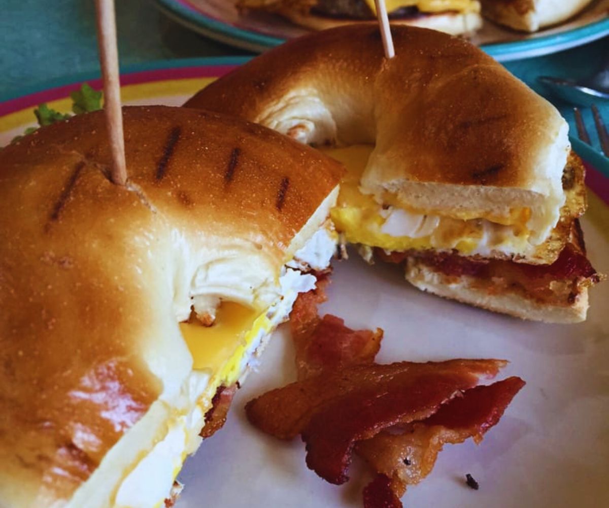 Sugar n' Spice - Bacon Egg & Cheese Bagel Sandwich