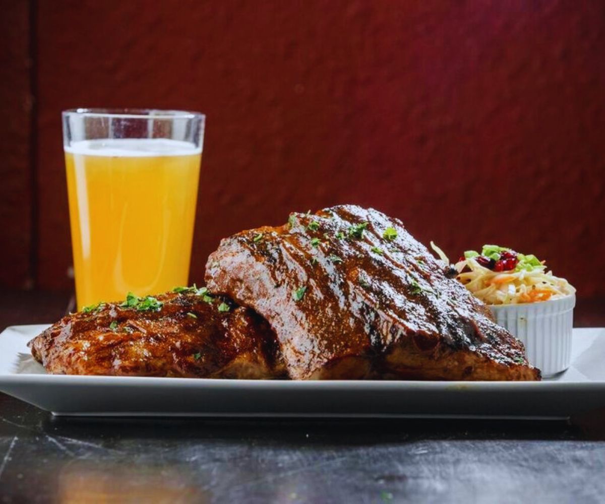 Old Skool Cafe - Bayview Baby Back Ribs - Smoked, Braised, and served with House Slaw