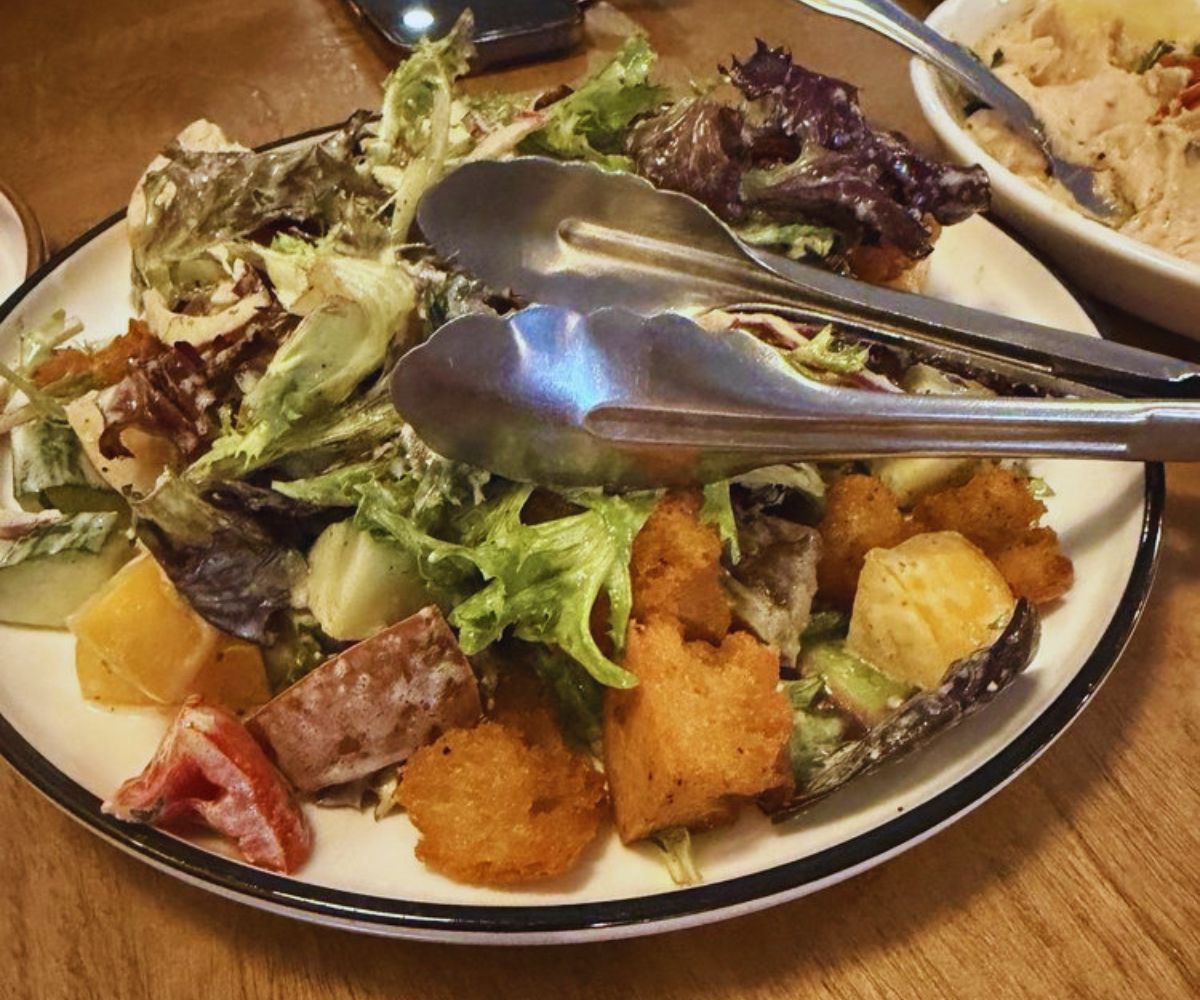 Angelina's - Panzanella Salad with Sourdough Croutons