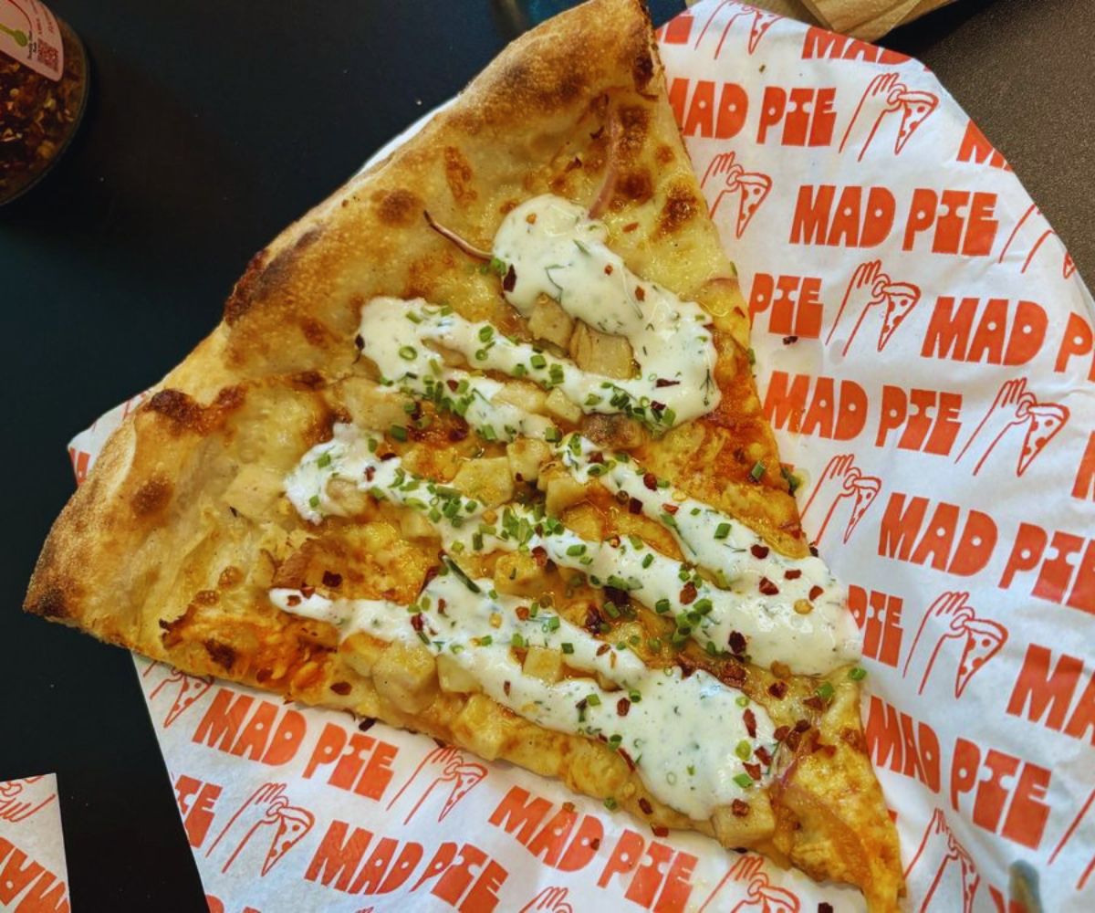 Mad Pie - Buffalo Chicken Ranch Pizza Slice