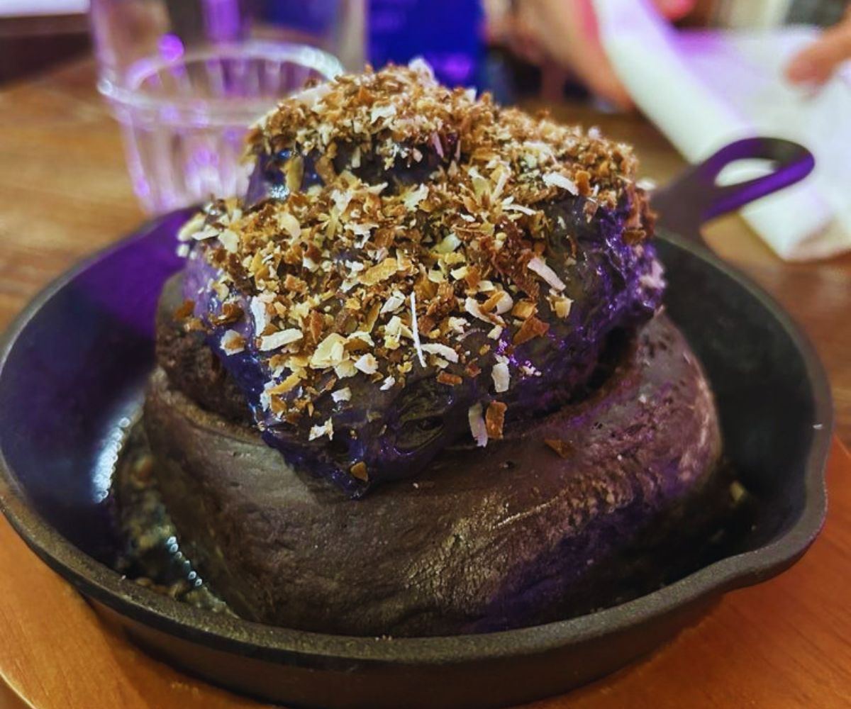 Lola's Eatery - Giant Ube Cinnamon Roll