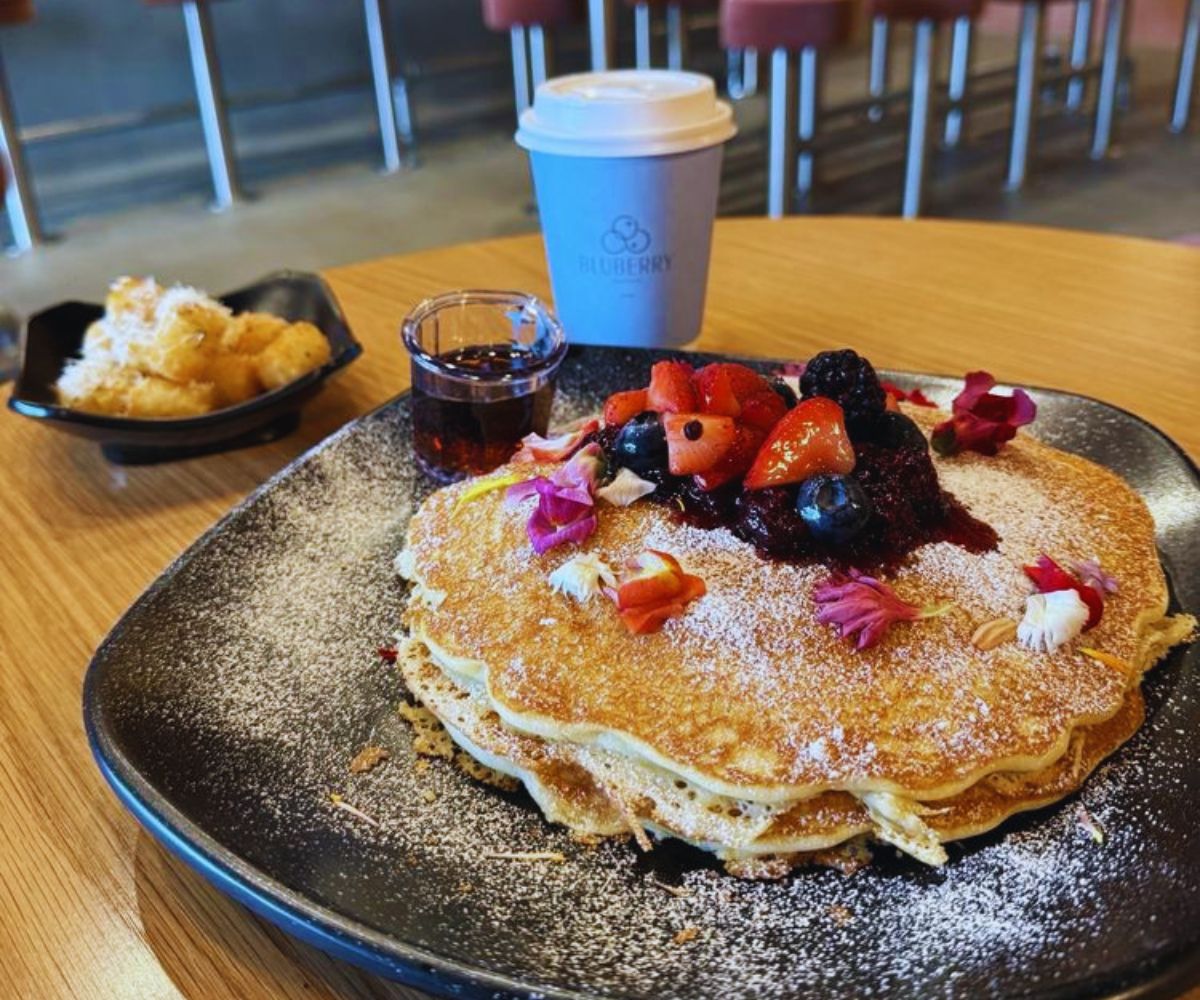 Bluberry Social - Blueberry Lemon Ricotta Pancake