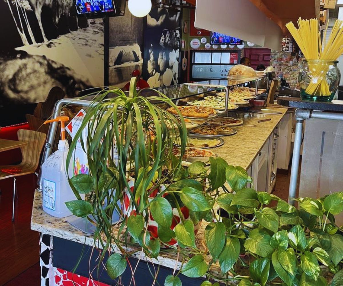 Slices Pizza by Tony - Restaurant Interior & Pizzas