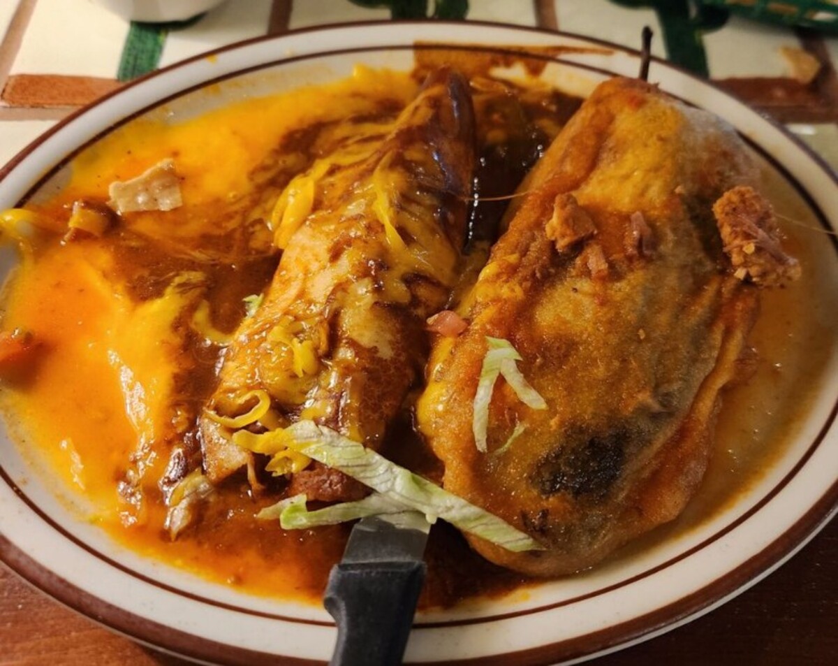 Food in Mitla Cafe, San Bernardino, CA