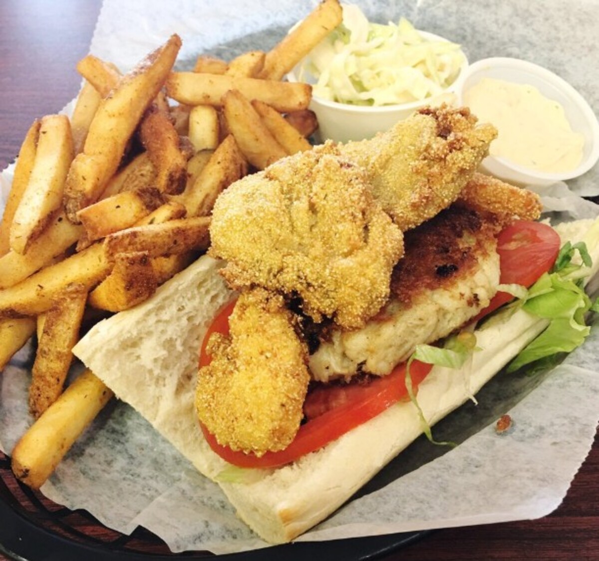 Food in Po' Boys Creole, Milton, DE