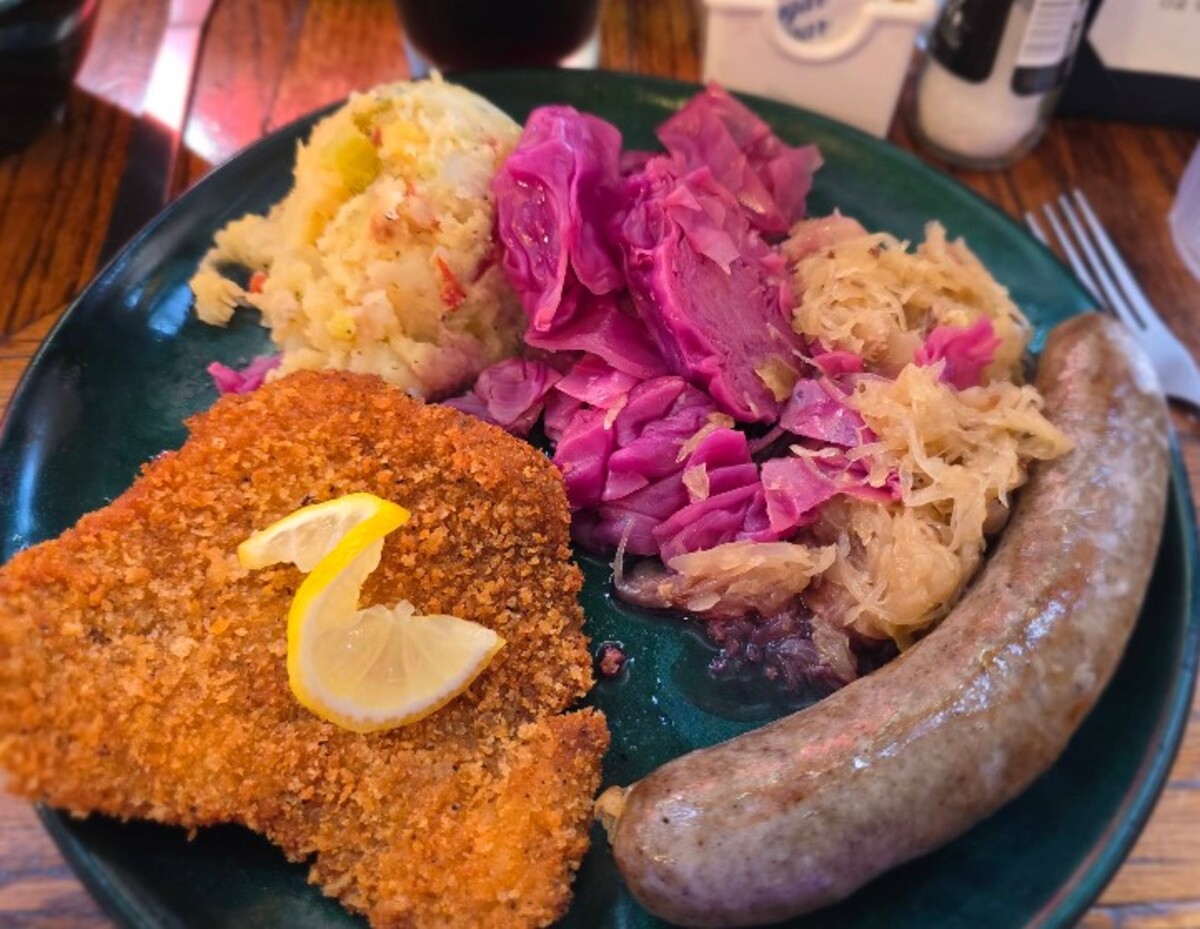 Food in Schilo's Delicatessen, San Antonio, TX
