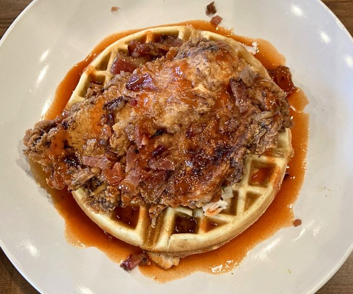 Fried Chicken and Waffle at Antilogy in Greenwood, Indiana