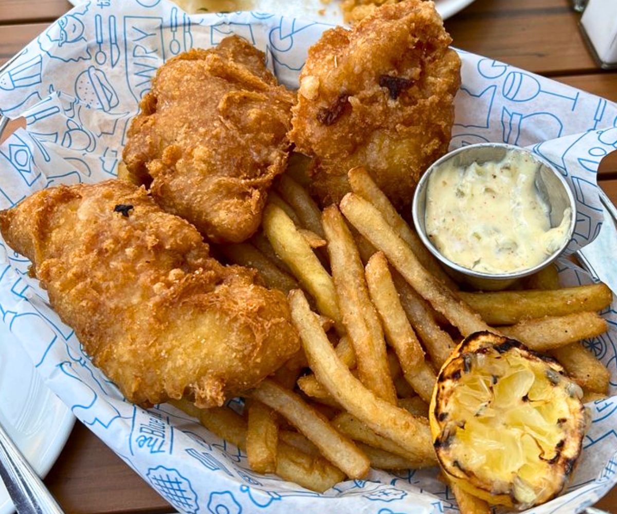 Fish and Chips at 3 Squares Restaurant in Maple Grove, MN