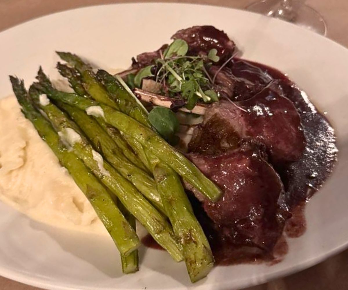 New Zealand-Style Rack of Lamb at Lucky Dog Tavern in North Smithfield, RI