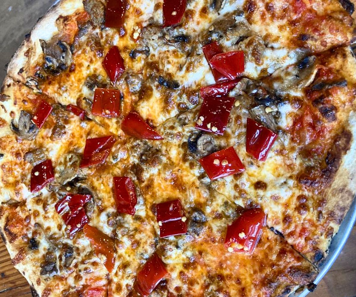 pizza at Hearth Wood Fired Pizza in Beaufort, South Carolina