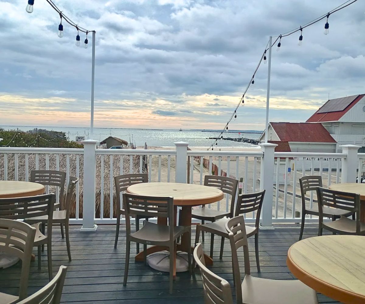 Patio Dining at George's Of Galilee in Narragansett, Rhode Island