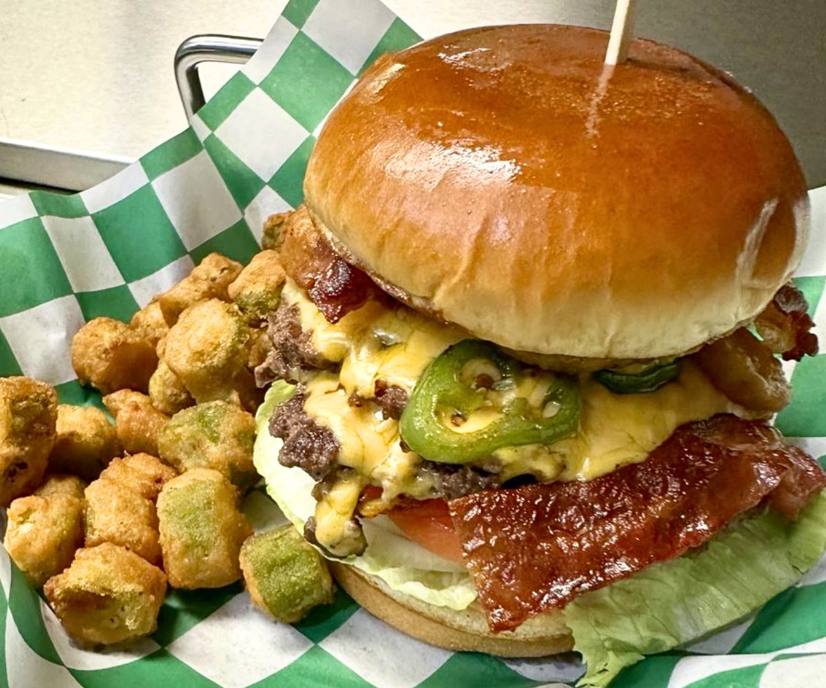 Spicy Big Sexy Burger at Patties in Edmond, Oklahoma