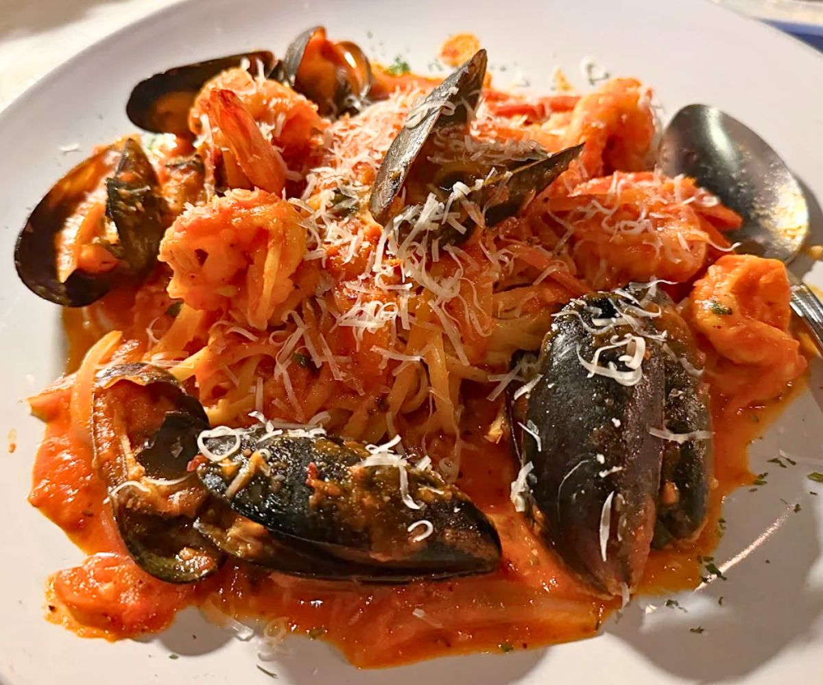 pasta at Rivera Italian Restaurant in North Little Rock, Arkansas