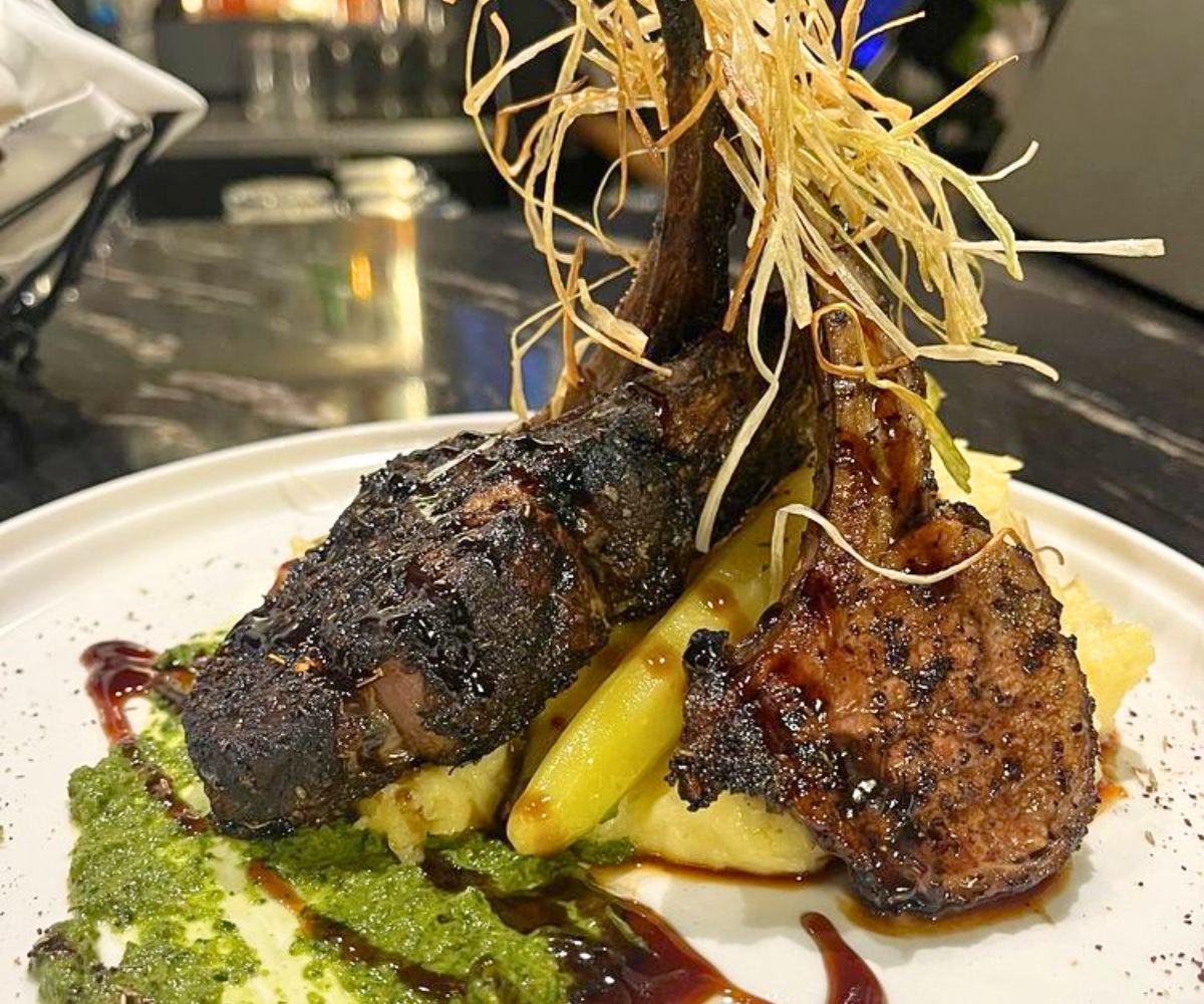Espresso Crusted Lamb Chops at Saté in Newport News, VA