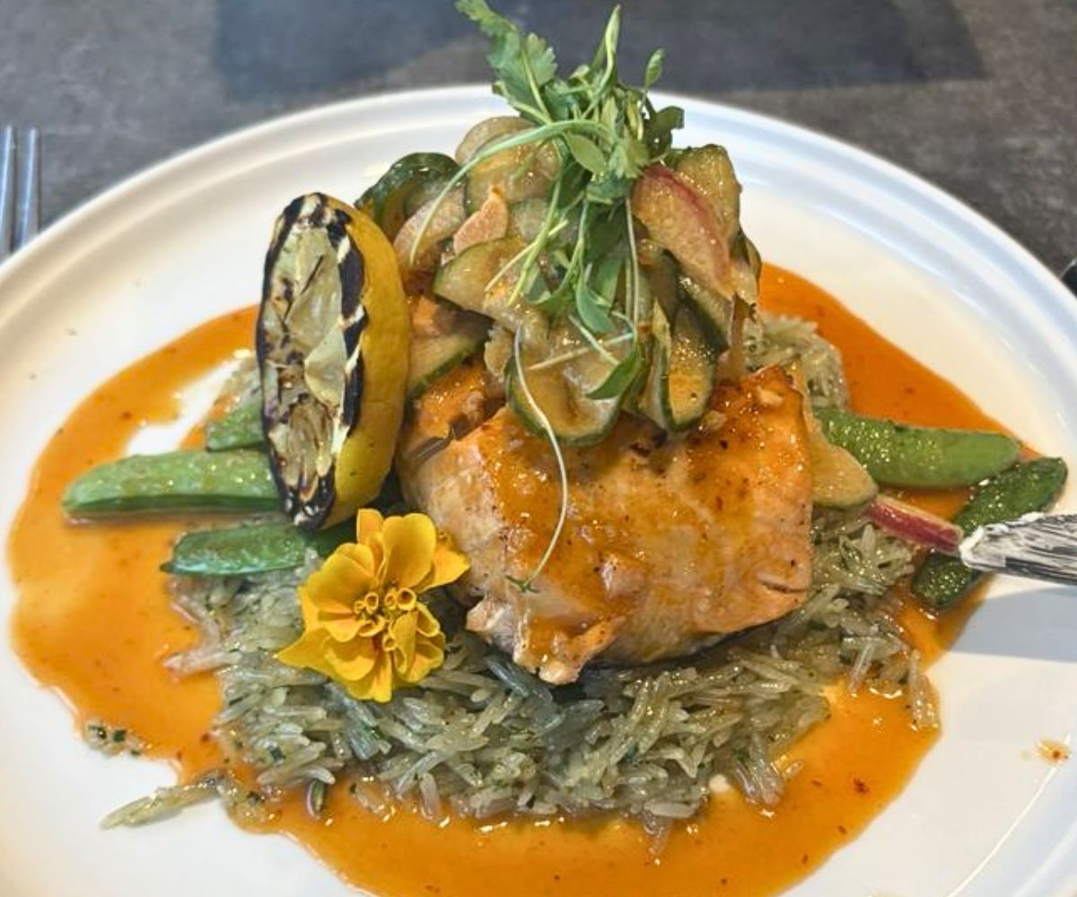 Miso Glazed Salmon at Saté in Newport News, Virginia