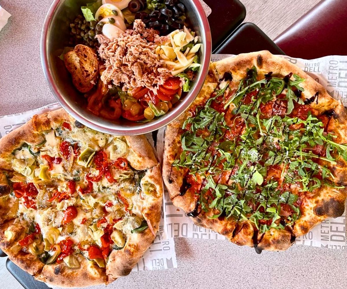pizzas at La Pizzeria Metro in Wilmington, Delaware