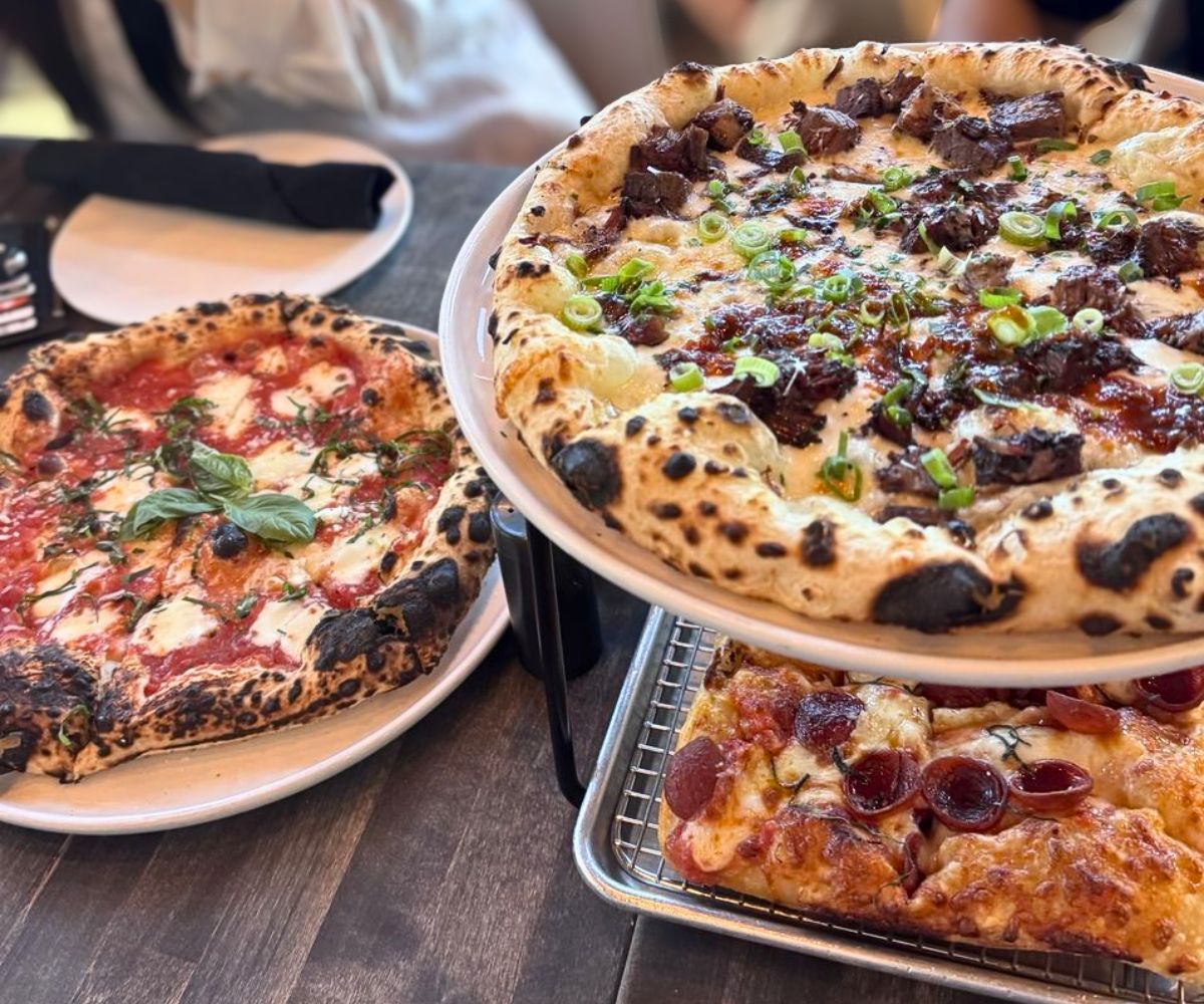 pizzas at No Regrets Pizza in Greenwood, IN
