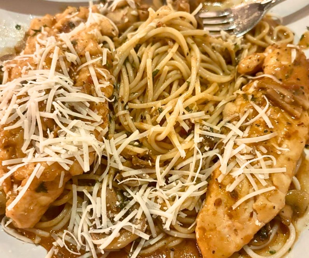 Chicken Marsala at Rivera Italian Restaurant in North Little Rock, Arkansas