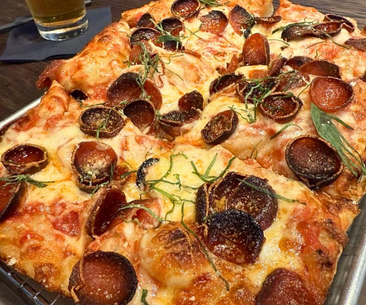 Roman Pepperoni Pizza at No Regrets Pizza in Greenwood, IN