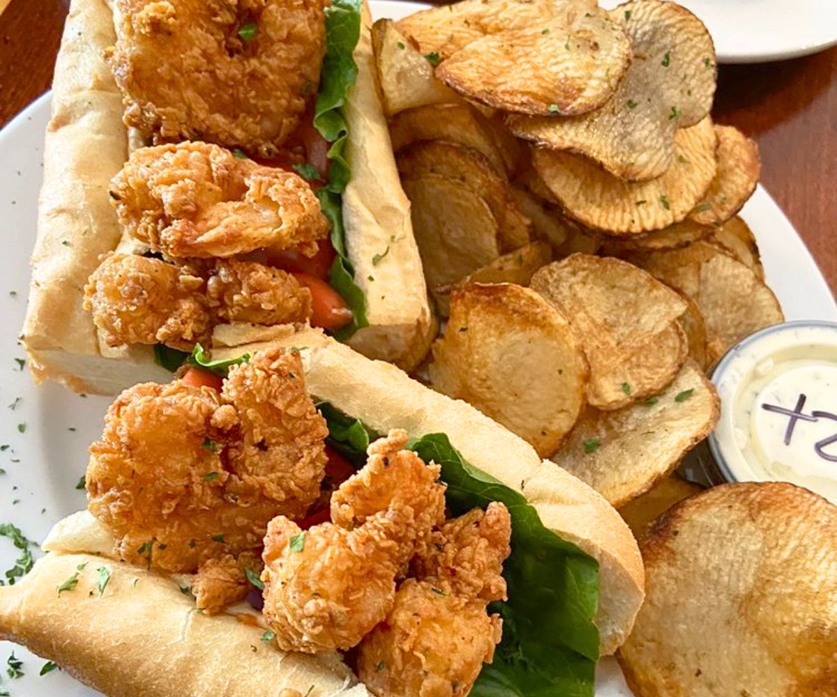 Shrimp PoBoy at Libby's in Lexington, South Carolina