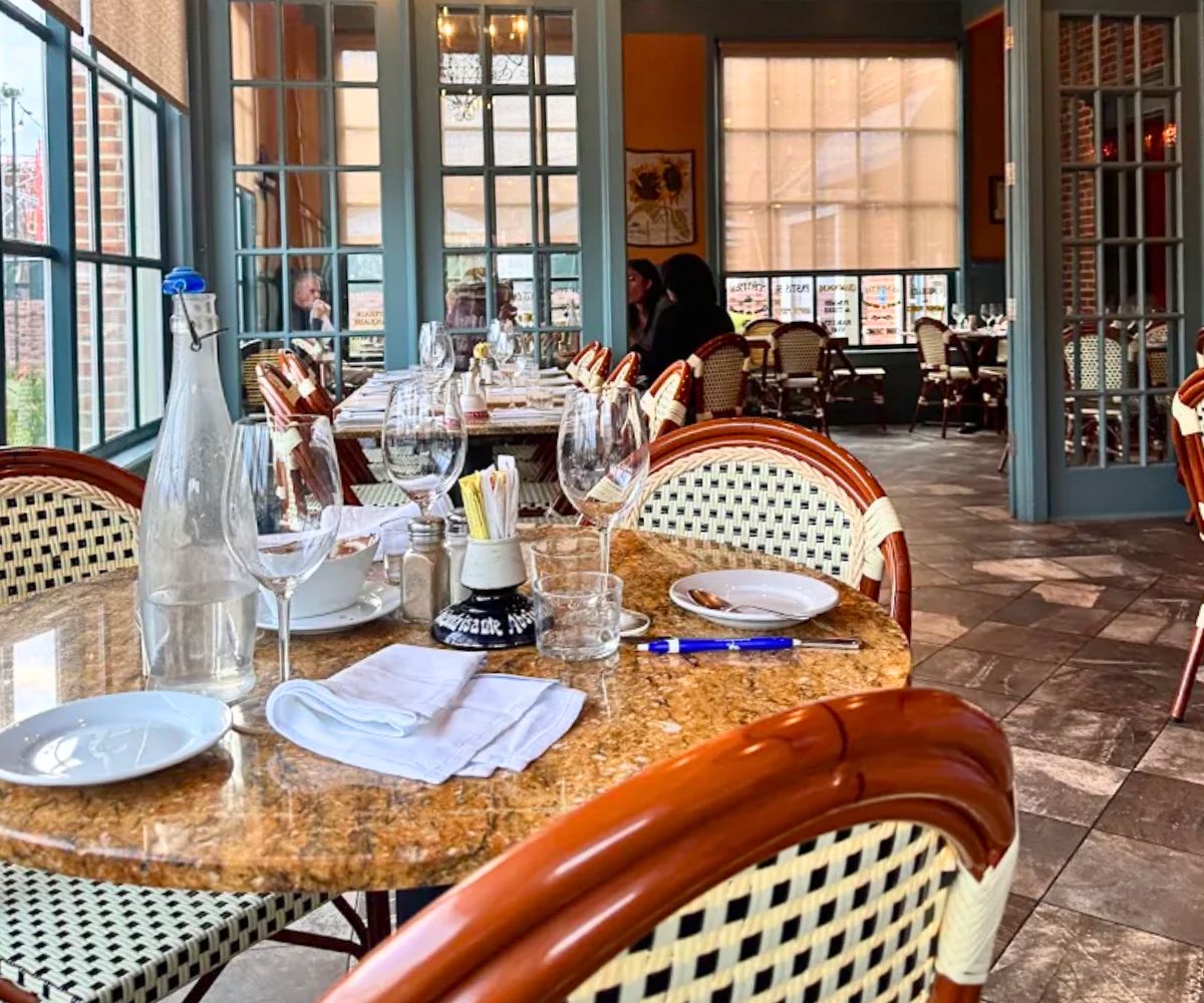 interior of Blue Talon Bistro in Williamsburg, VA