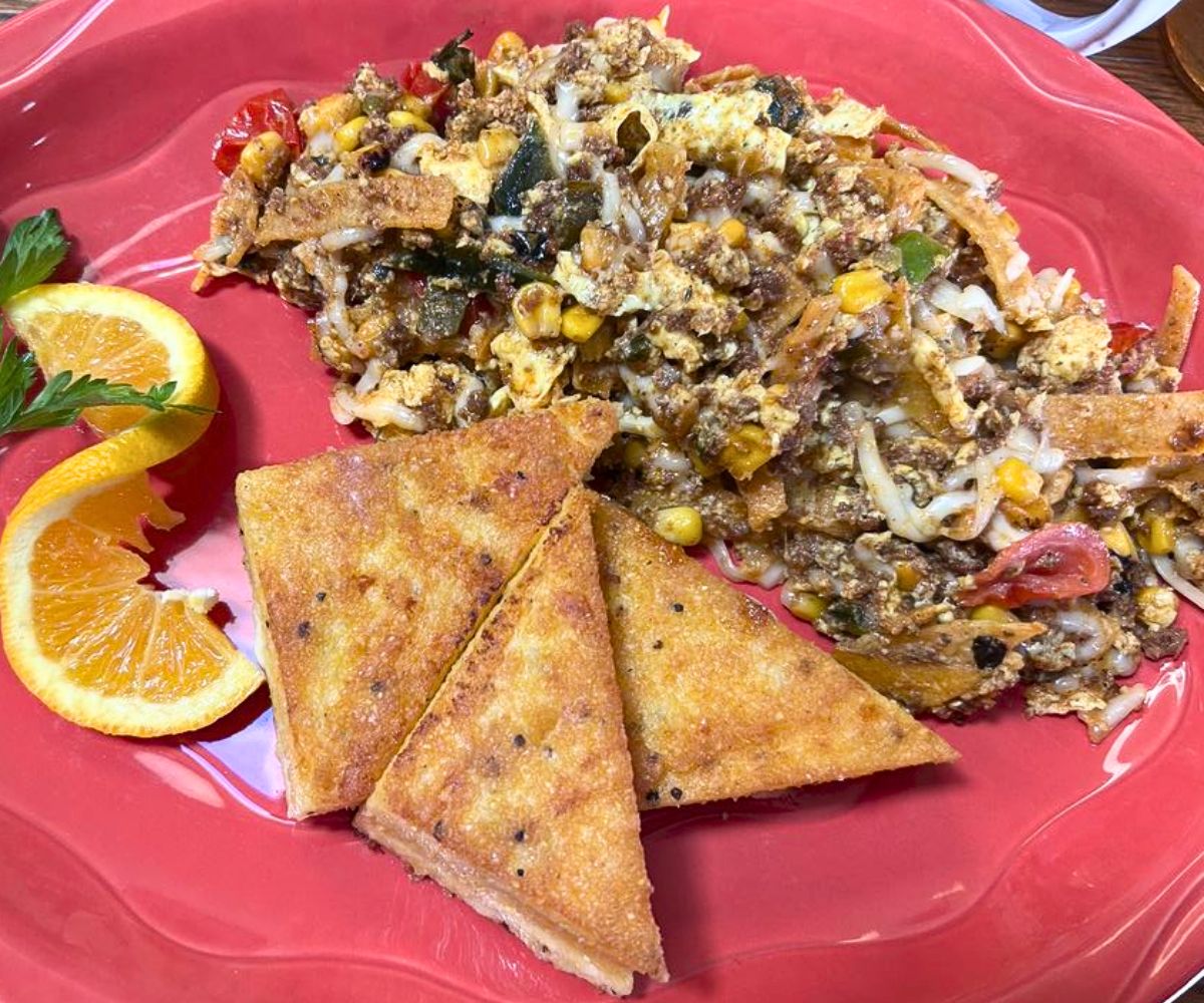 Chorizo Scramble at Morning Glory in Ashland, Oregon