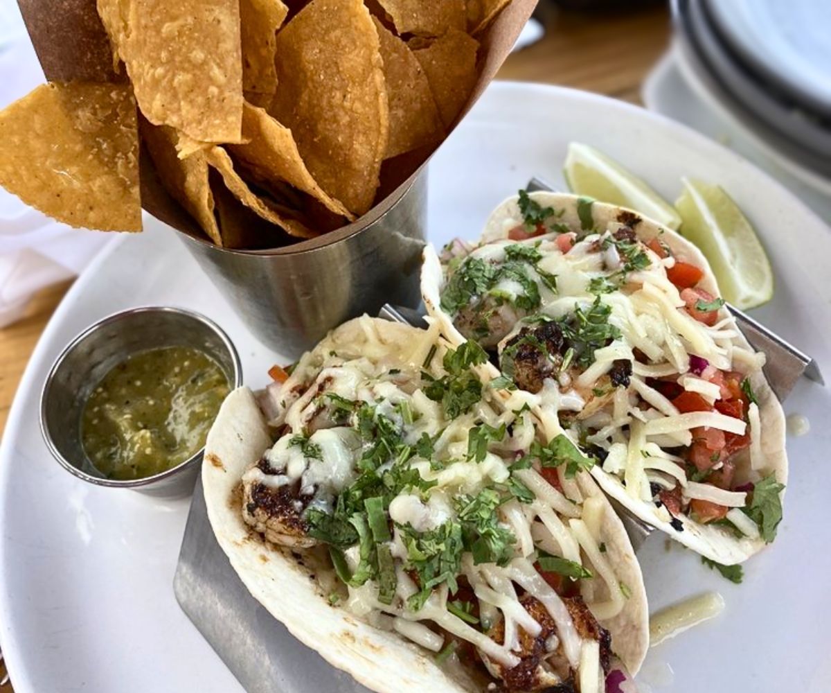 Shrimp Tacos at Spotted Horse Tavern in Shelton, CT