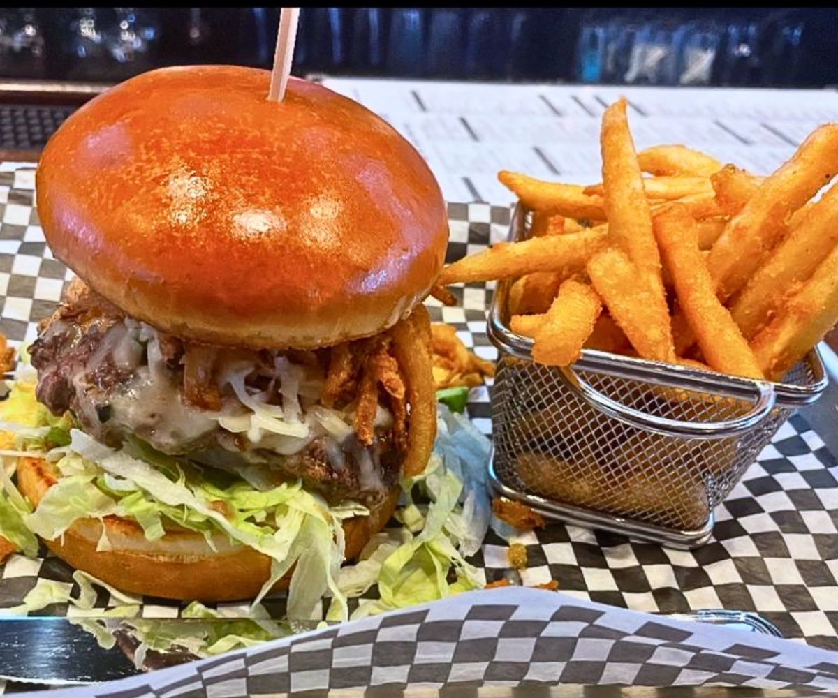 Southwest Hot Burger at The 859 Taproom in Florence, KY