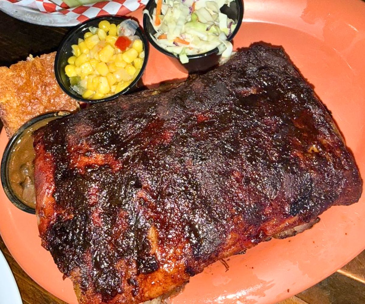 Baby Back Ribs at Riverhouse BBQ in Big Sky, Montana