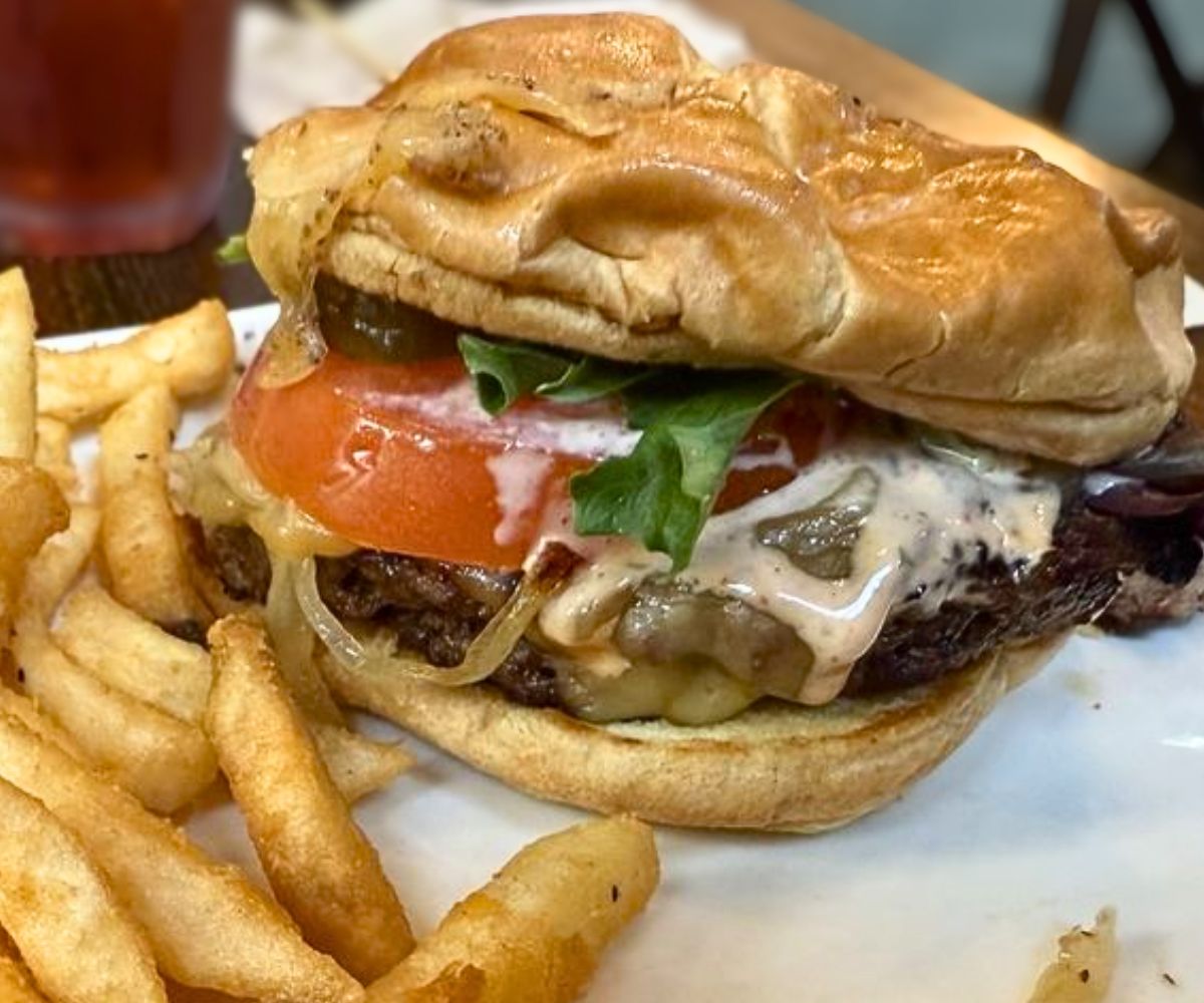 Smoked Gouda Burger at 412 Public House in Cullman, Alabama
