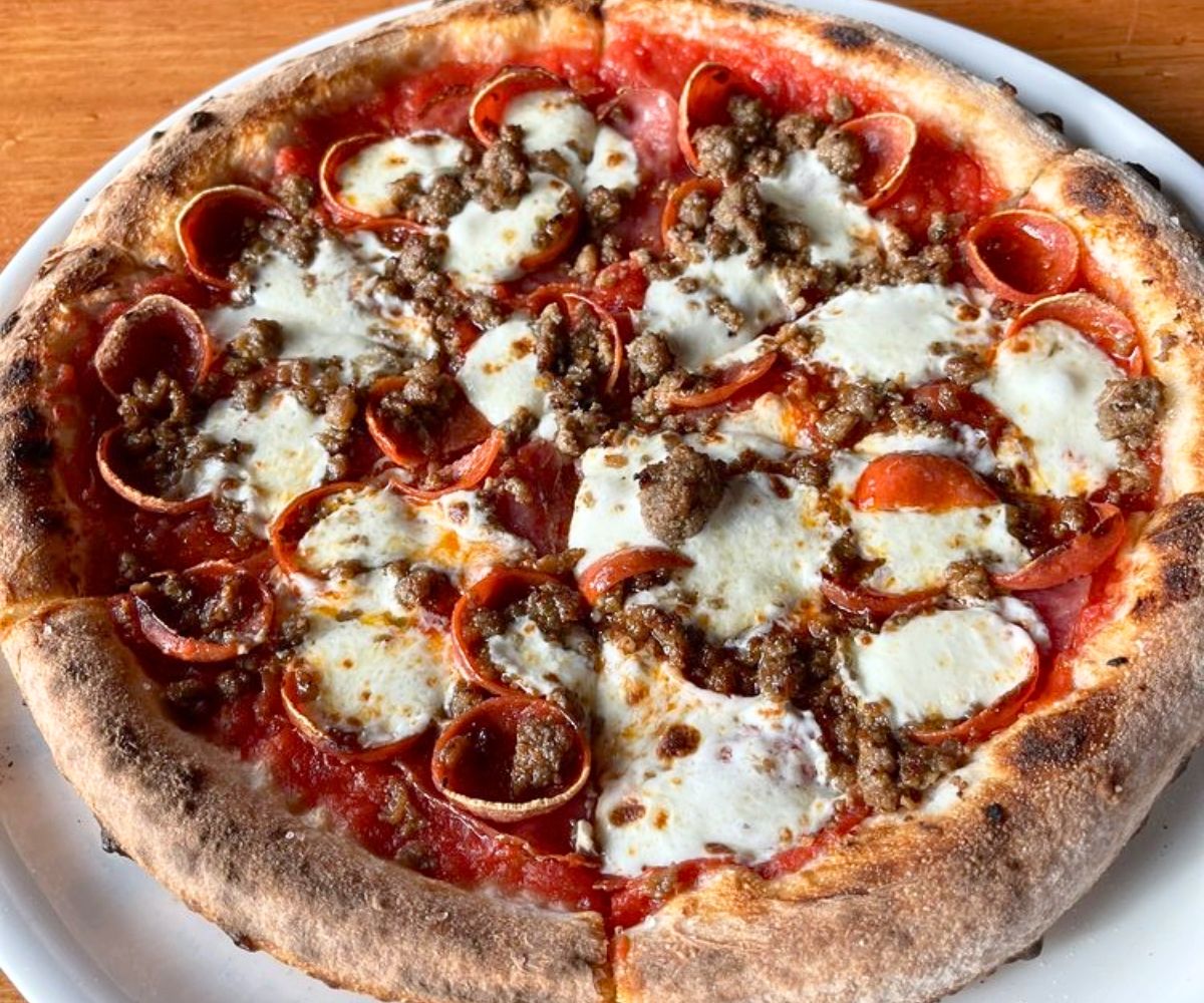Meat Lovers Pizza at Stick+Stone in Richland, Washington