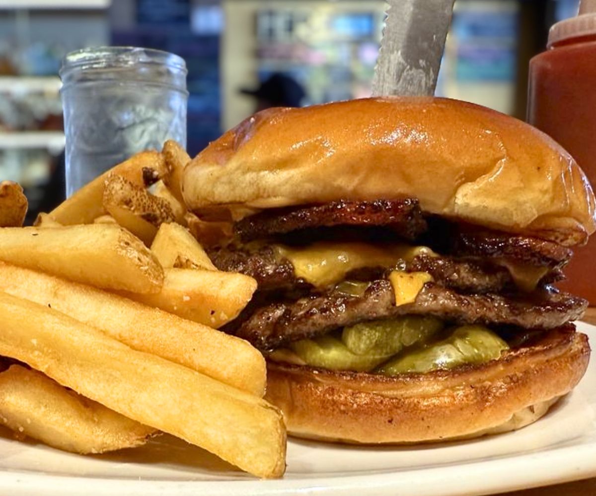 Nutty Professor Burger at Next Door Gastropub in Port Angeles, Washington