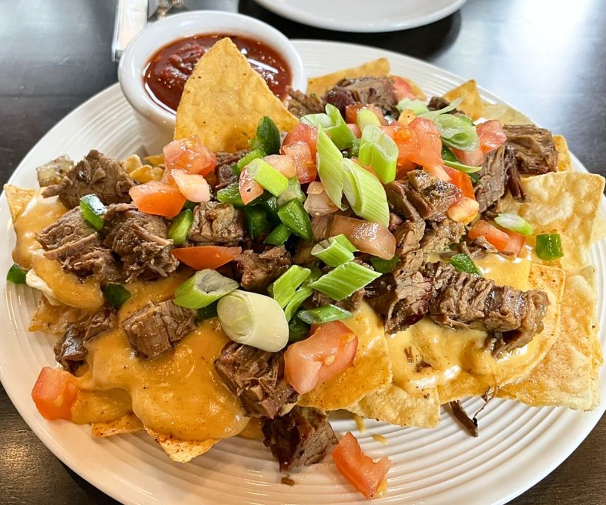 brisket nachos at Jacobs Brewhouse and Grocer in Deadwood, SD