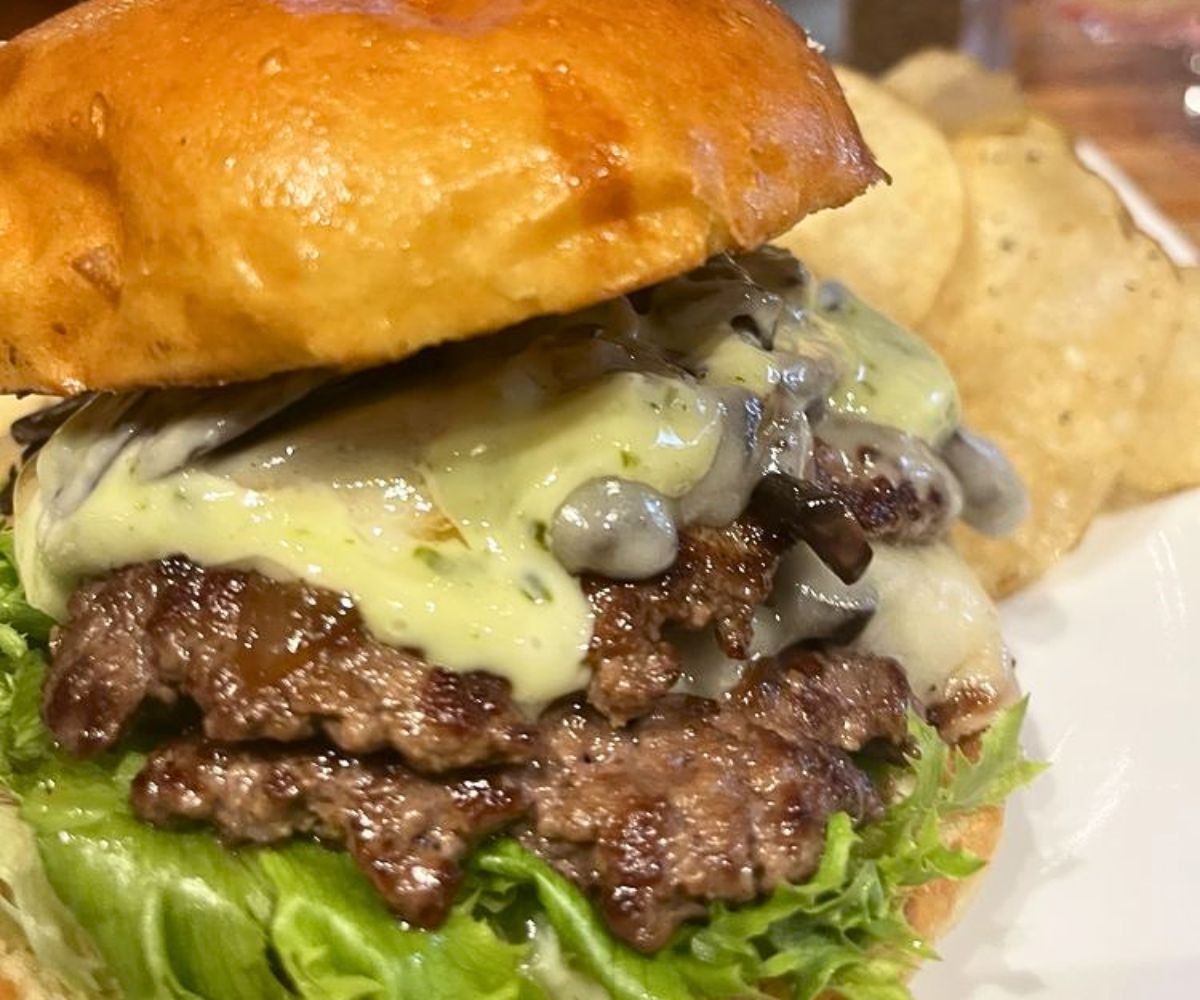 Mushroom Swiss at Next Door Gastropub in Port Angeles, WA