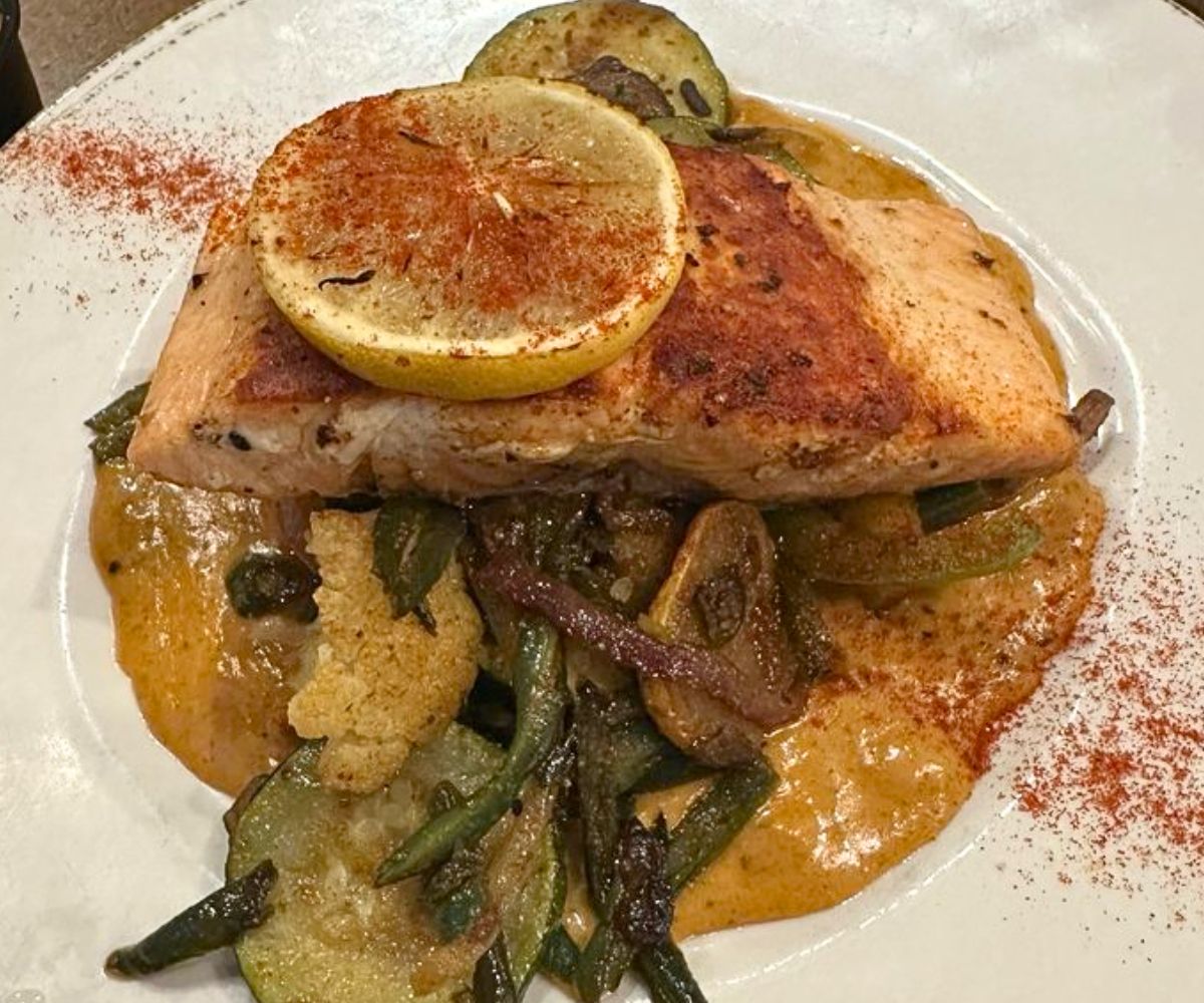Grilled Salmon at 412 Public House in Cullman, Alabama