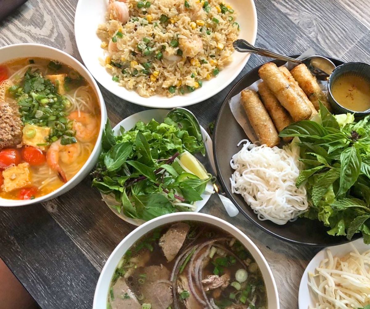 dishes at Papaya in Sammamish, Washington