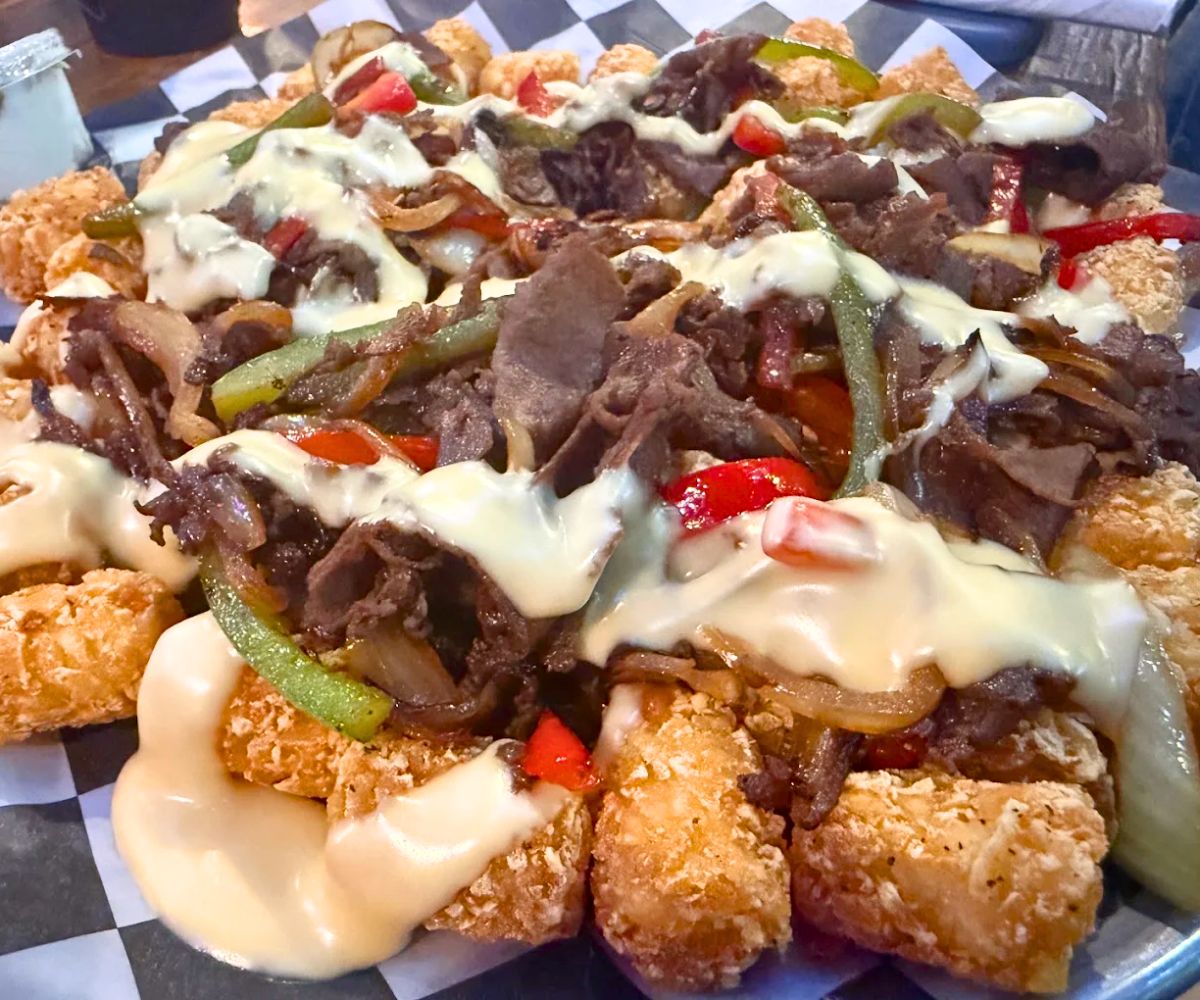 Philly Cheesesteak Tots at Pounders Pub & Grub in Aberdeen, South Dakota