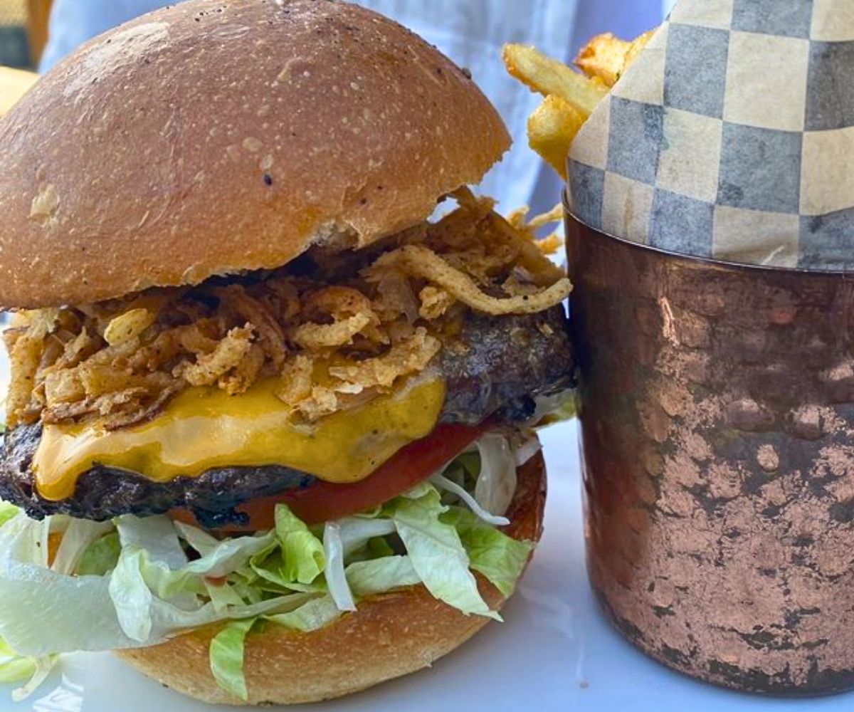 Valley Burger at Overland Restaurant & Pub in Gardnerville, NV