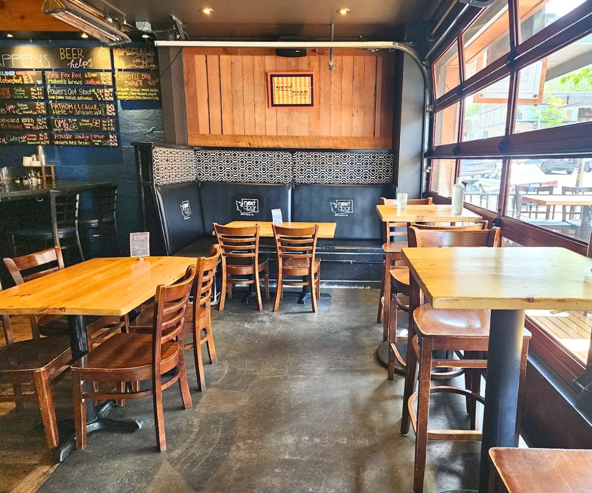 interior of Next Door Gastropub in Port Angeles, Washington