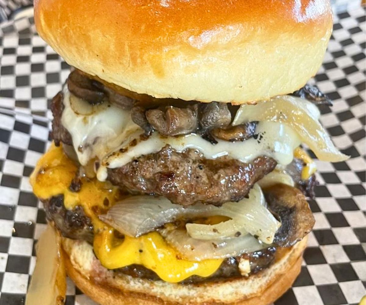 Cowboy Up Burger at Outlaw Grille in Sedona, Arizona