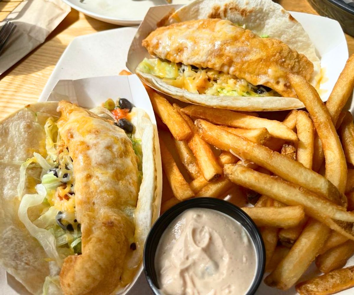 Fish Tacos at Anthony's Seafood in Middletown, Rhode Island
