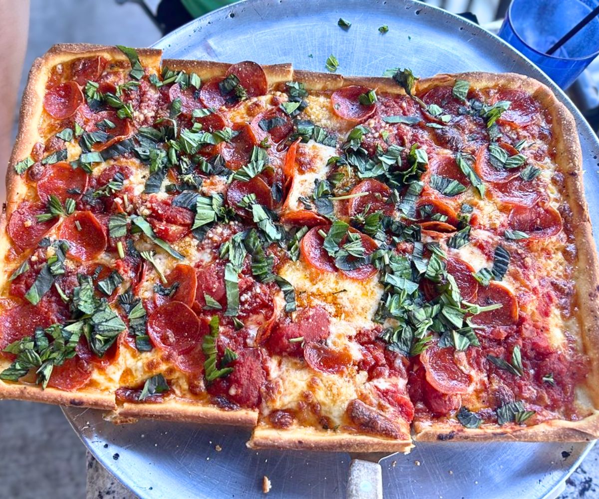 Grandma Pizza at Rosa's Pizzeria in Prescott, AZ