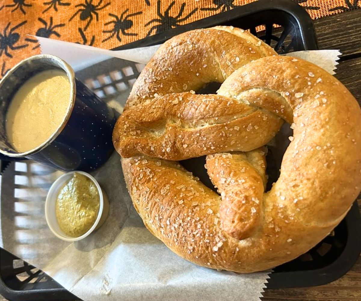 Giant Pretzel with Beer Cheese at Wunderbar in Covington, KY