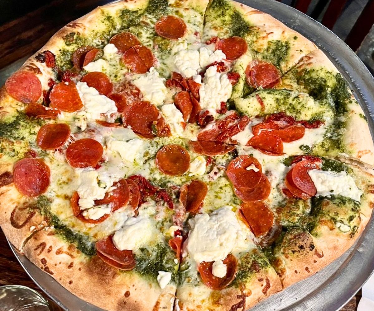 pizza at Rosa's Pizzeria in Prescott, AZ